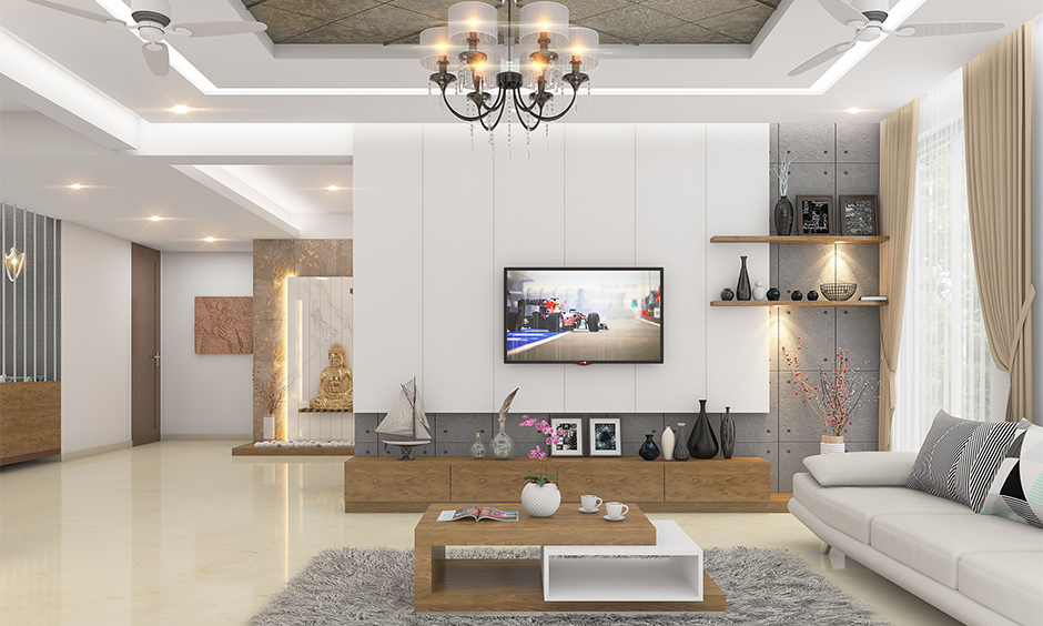 TV Units and Entertainment Centers: Functional and stylish units that provide ample storage and enhance the living room decor.
